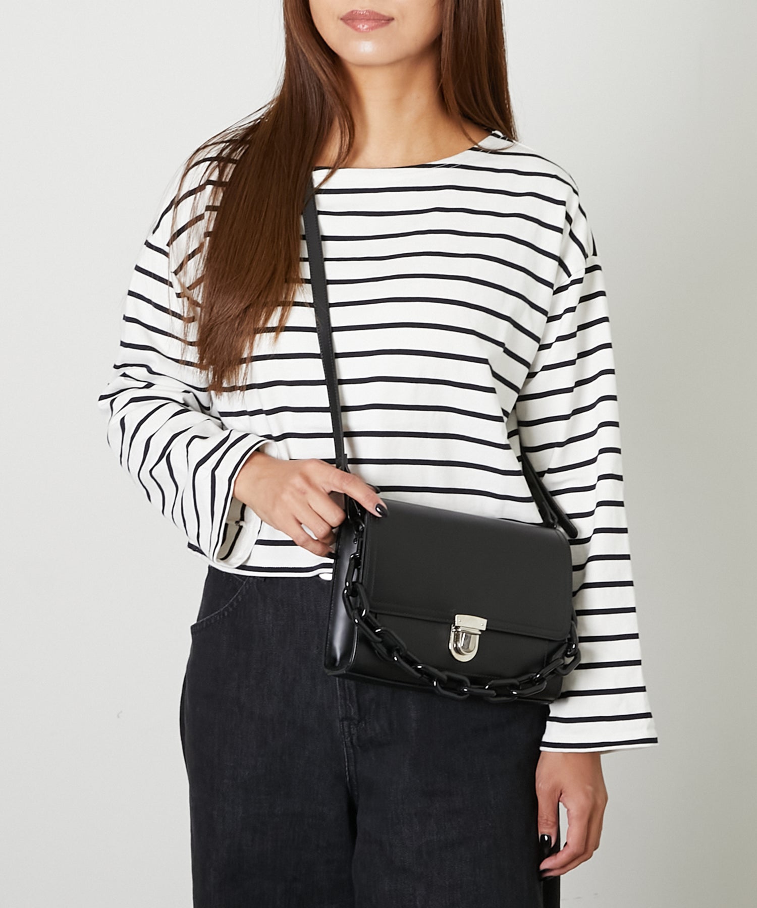 vetro(ヴェトロ) 牛革チェーンショルダー 横型 (imu-032)