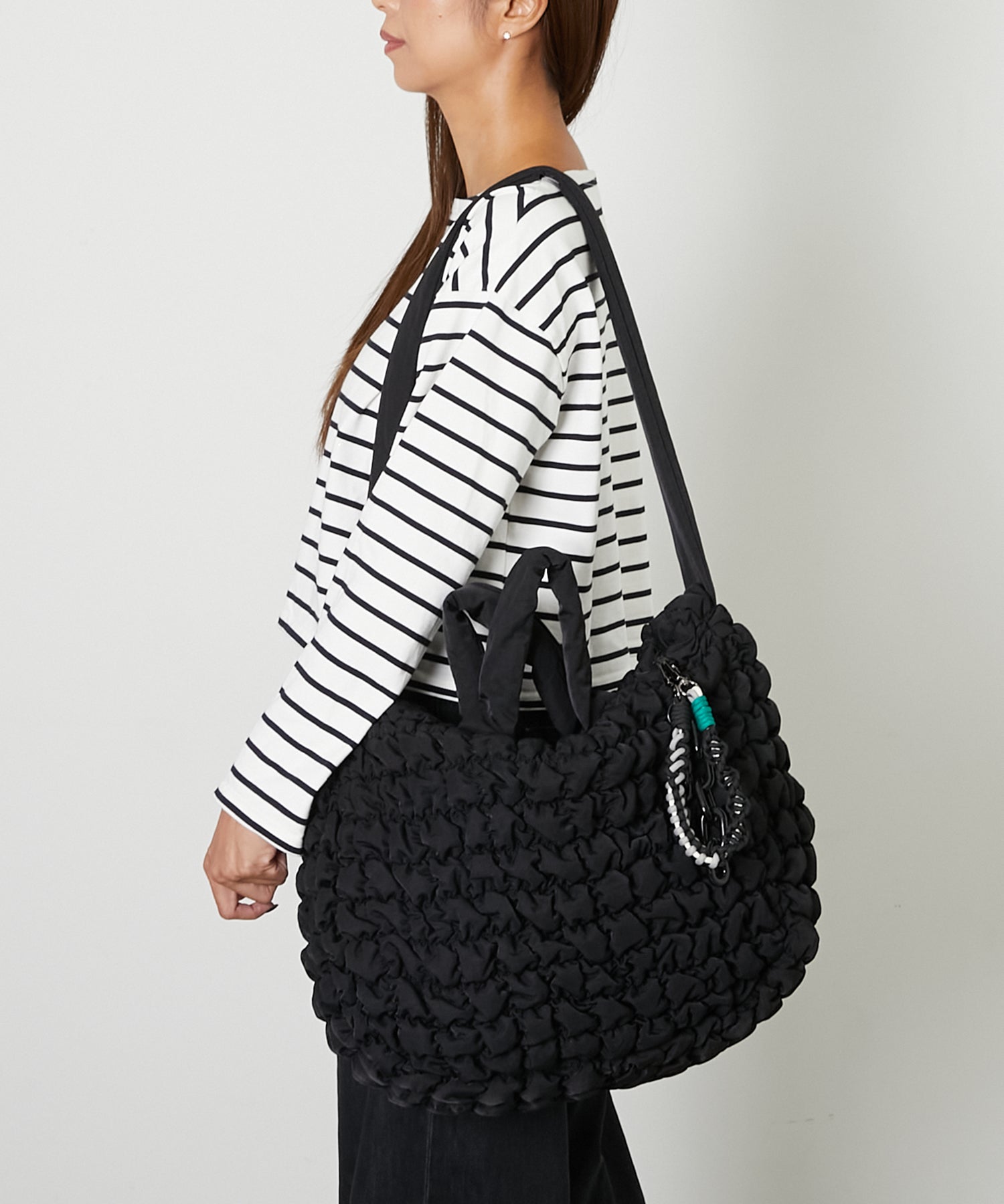 POM-POM ワッシャーナイロンワンショルダー ビッグ (imu-031)